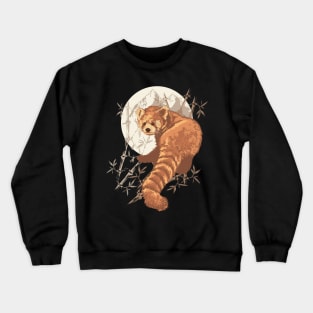 Cute RED PANDA Aesthetic with Bamboos Vintage Crewneck Sweatshirt